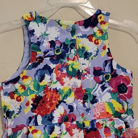 JANIE AND JACK BRIGHT FLORAL DRESS, SIZE 4 - Picture 7 of 9